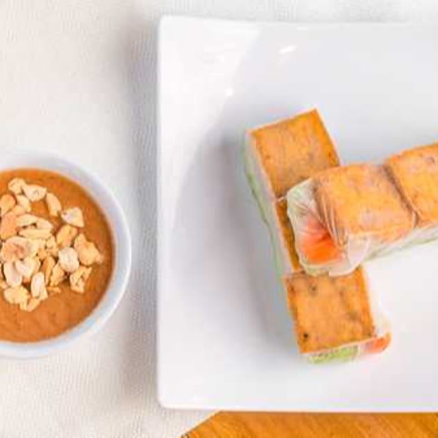 Vegetarian Spring Rolls.
